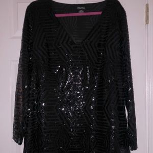 Beaded evening dress